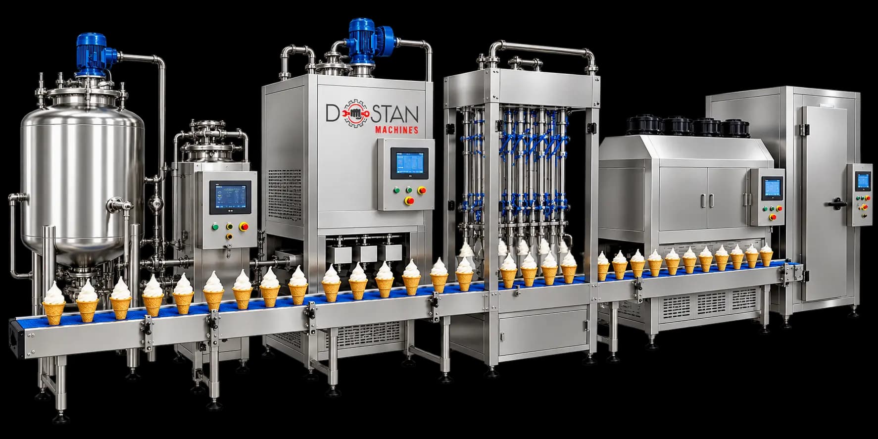 Ice Cream Cone Filling & Packaging Line